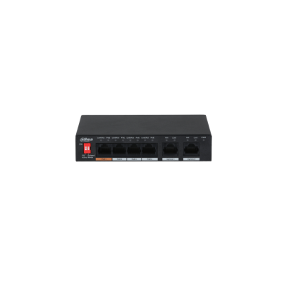 Dahua DH-PFS3006-4ET-60-V2  - 4 Port 10/100Mbps PoE Switch 60W (V2)