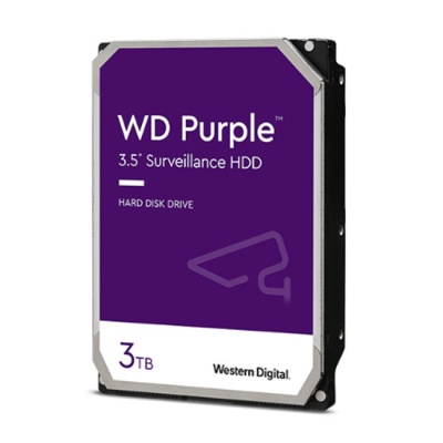 Western Digital 3TB Purple HDD installed and configured