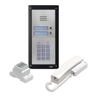 Videx 4K-2S/CL/M 4000 series GSM 2 way intercom with keypad matt