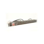 RAC-PDU6H 6 Way Horizontal rack mount PDU With UK Lead